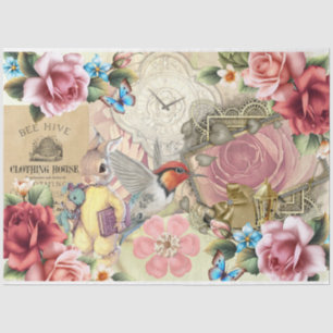 Four Seasons Collage Design Series 3 Tissue Paper