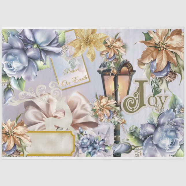 Four Seasons Collage Design Series 4 Tissue Paper (Front)