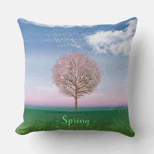 Four seasons design cushions SPRING. (Front)