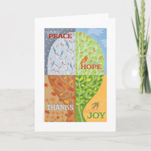 Four Seasons Greeting Card