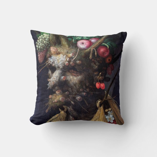 Four Seasons in One Head, Arcimboldo Cushion (Front)