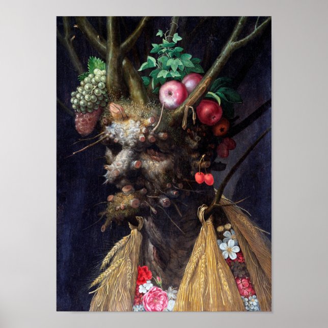 Four Seasons in One Head, Arcimboldo Poster (Front)