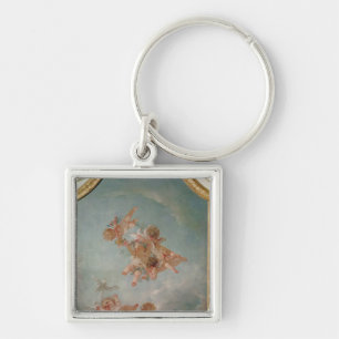 Four Seasons in the Salle du Conseil - Spring Key Ring