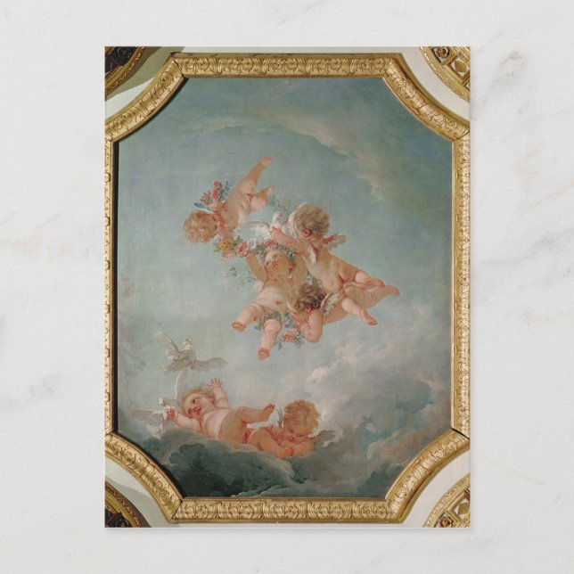 Four Seasons in the Salle du Conseil  - Spring Postcard (Front)