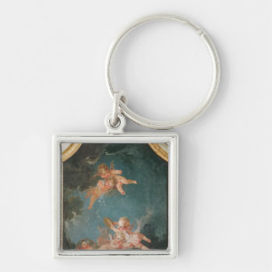 Four Seasons in the Salle du Conseil - Winter Key Ring