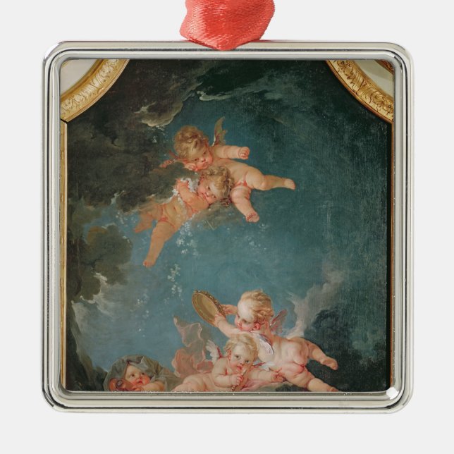 Four Seasons in the Salle du Conseil  - Winter Metal Ornament (Front)