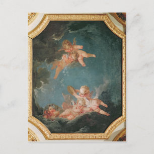 Four Seasons in the Salle du Conseil  - Winter Postcard