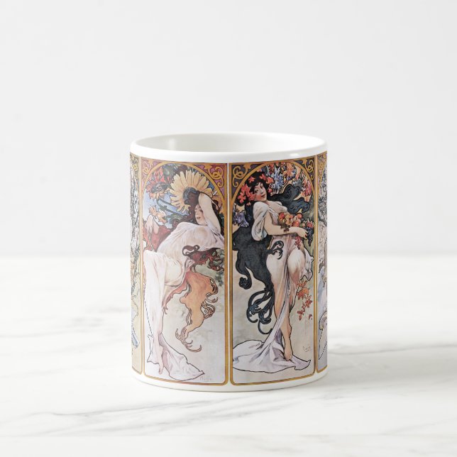 Four Seasons, Mucha Coffee Mug (Center)