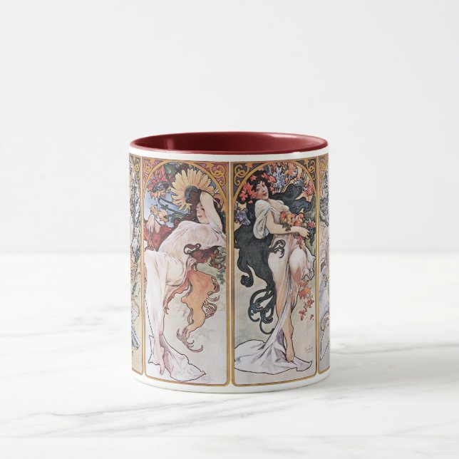 Four Seasons, Mucha Mug (Center)