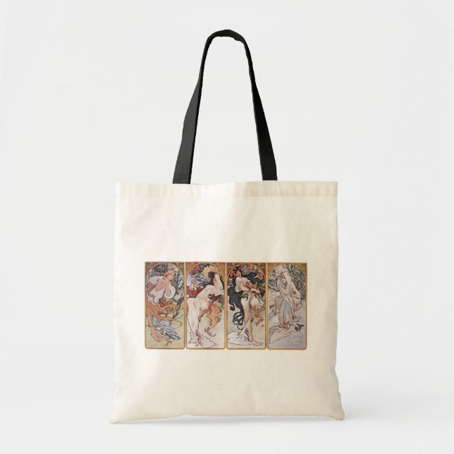 Four Seasons, Mucha Tote Bag (Front)