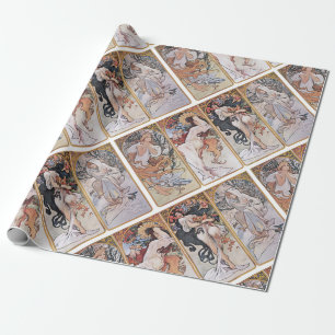 Four Seasons, Mucha Wrapping Paper