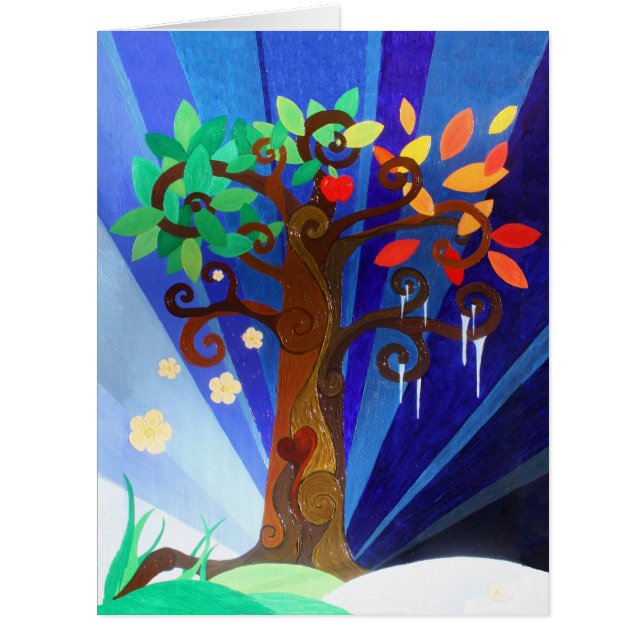 Four Seasons New Years card (Front)