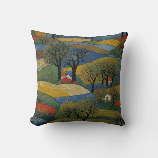 Four seasons spring summer autumn winter cushion (Front)