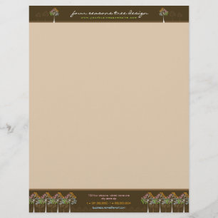 Four Seasons Trees Nature Woodland Letterhead
