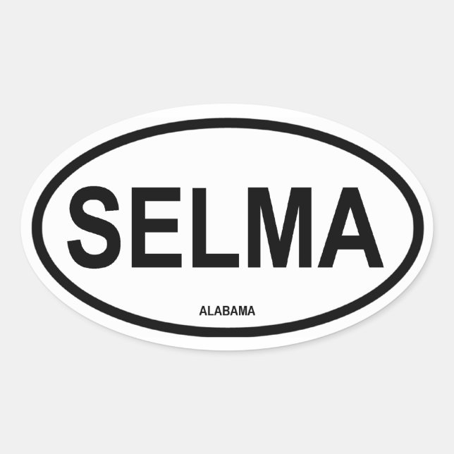 FOUR Selma, Alabama Oval Sticker (Front)