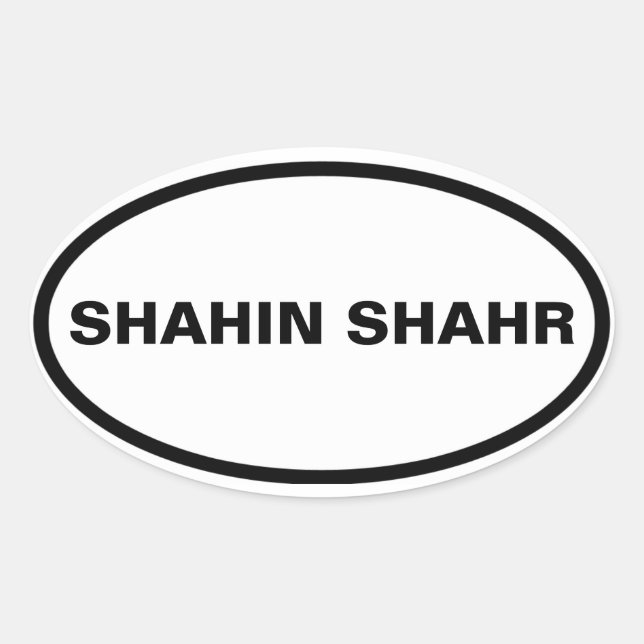 FOUR Shahin Shahr Oval Sticker (Front)