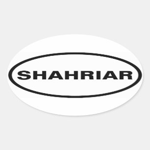 FOUR Shahriar Oval Sticker