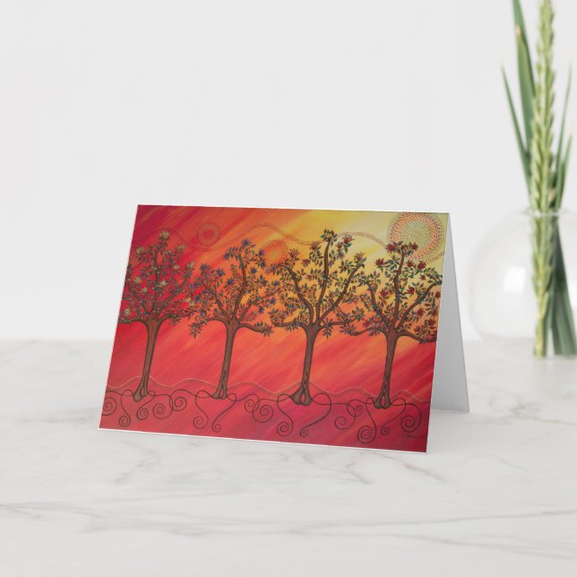 "Four Sisters" note cards by CatherineHayesArt (Front)