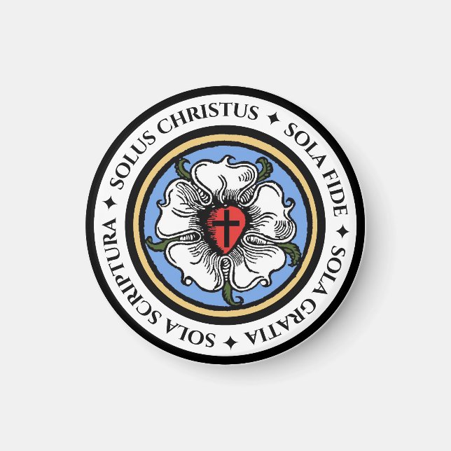 Four Solas - Lutheran Magnet (Front)
