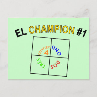 Four Square Champion #1 Postcard