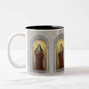 FOUR ST. TERESA THERESE CARMELITES Two-Tone COFFEE MUG