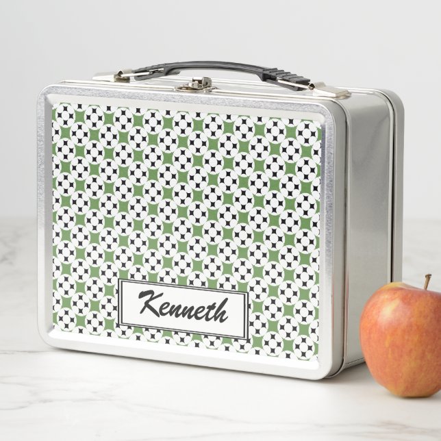 Four Star Circle by Kenneth Yoncich Metal Lunch Box (In Situ)