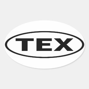FOUR Telluride Regional Airport "TEX" Oval Sticker