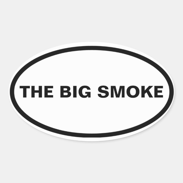 FOUR Toronto "THE BIG SMOKE" Oval Sticker (Front)