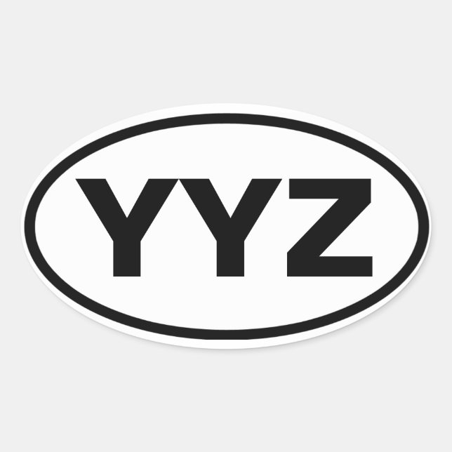 FOUR Toronto "YYZ" Oval Sticker (Front)