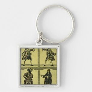Four Tragic Roles Key Ring