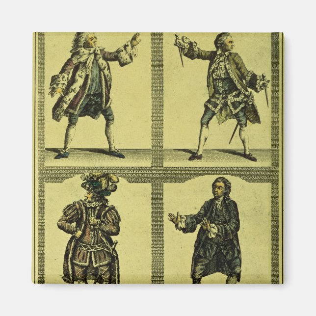 Four Tragic Roles Magnet (Front)