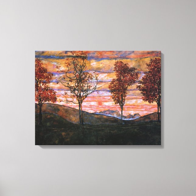 Four Trees Canvas Print (Front)
