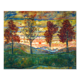 Four Trees Egon Schiele Photo Print