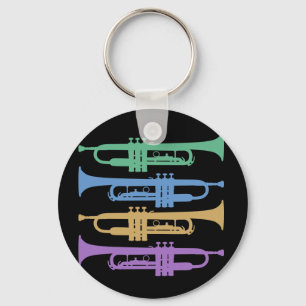 Four Trumpets Key Ring
