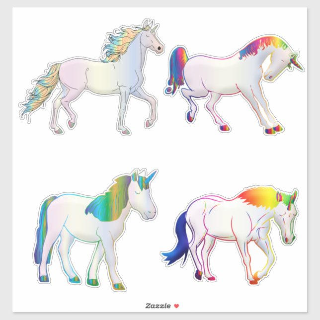 Four Unicorns (Sheet)