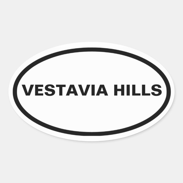 FOUR Vestavia Hills Oval Sticker (Front)