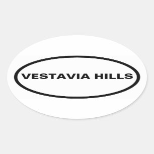 FOUR Vestavia Hills Oval Sticker