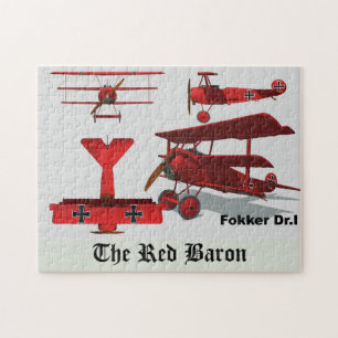 Four Views of The Fokker "Red Baron" Jigsaw Puzzle