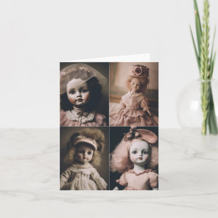 Four Vintage Dolls  Card