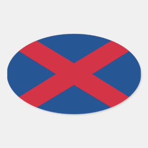 FOUR Voortrekker Flag Oval Sticker