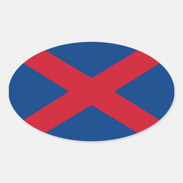 FOUR Voortrekker Flag Oval Sticker (Front)