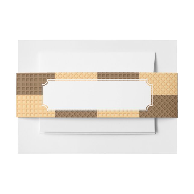 Four Wafers Invitation Belly Band (Front Example)