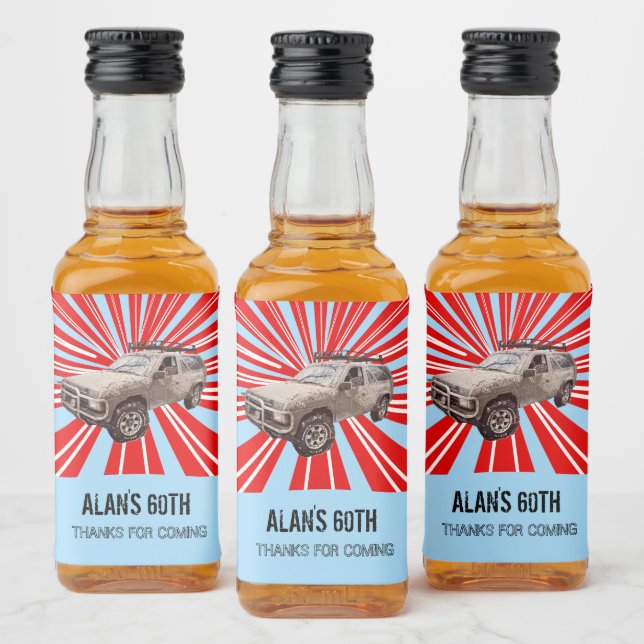 Four-wheel Drive Liquor Bottle Label (Bottles)
