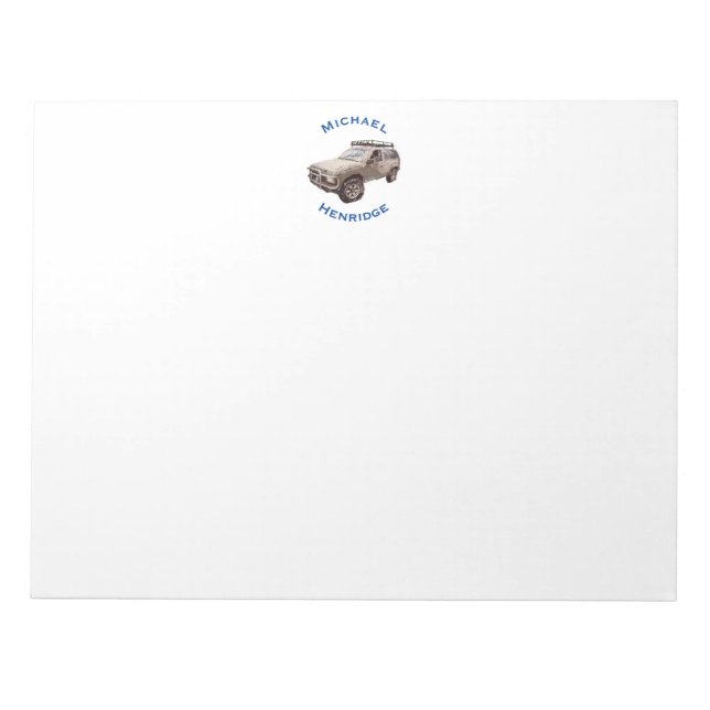 Four-wheel Drive Notepad (Front)