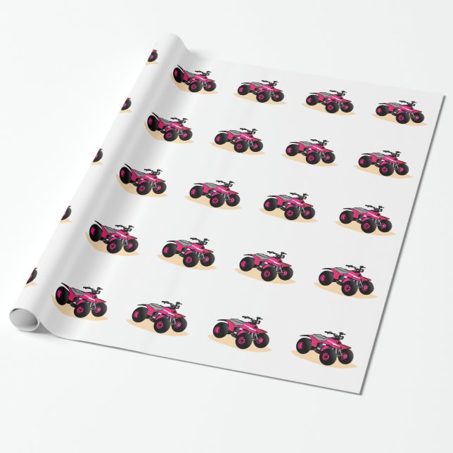 Four Wheeler Wrapping Paper (Unrolled)