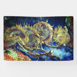 Four Withered Sunflowers - Van Gogh Banner