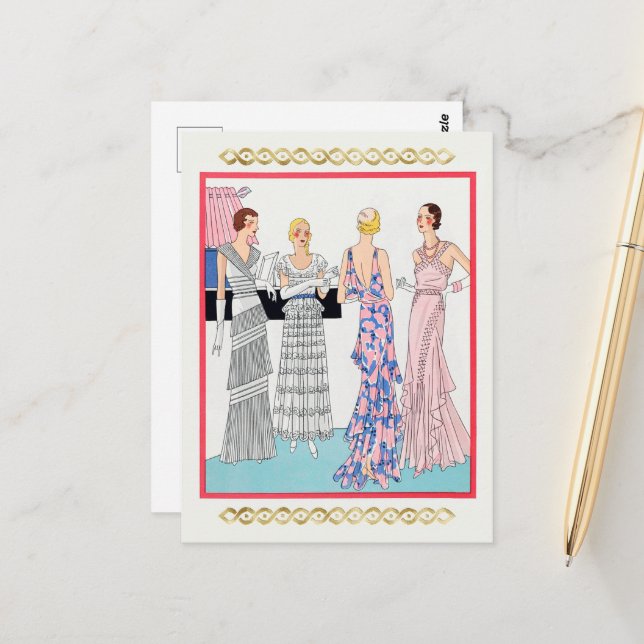 Four women by Dupouy-Magnin  Postcard (Front/Back In Situ)