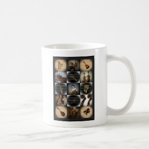 Four Works of Art ~ Various Musical Instruments Coffee Mug