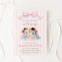 Fourever a Princess Birthday Party Invitation 