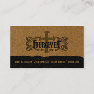 FOURGIVEN regular horizontal business card